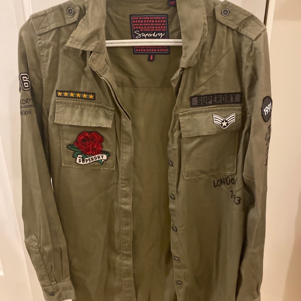 Superdry women’s military shirt green